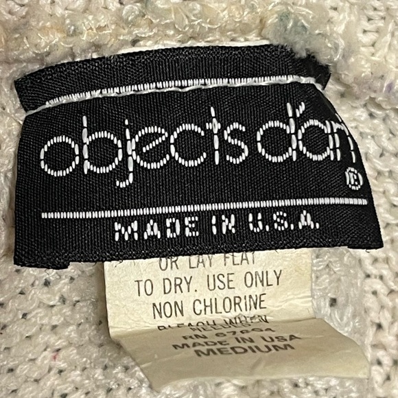 Womens Objects Dart Multicolored Flower Patch Knit Sweater Crop - Picture 3 of 4